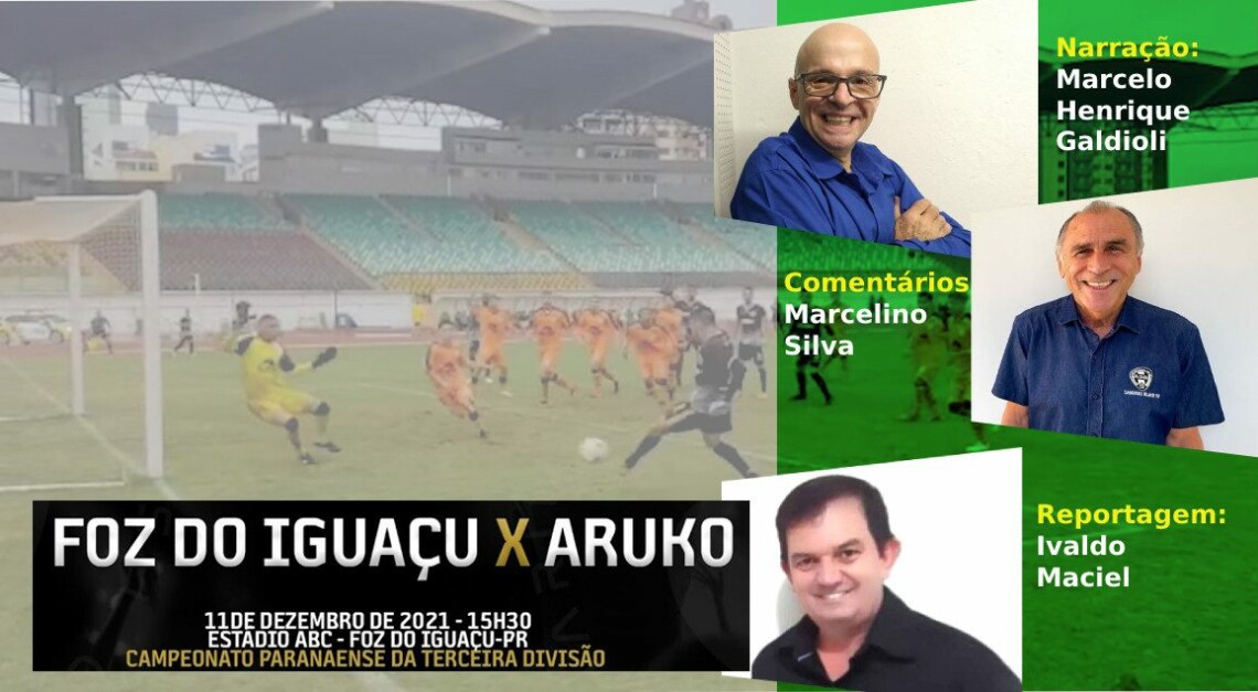 15h - FUTEBOL AO VIVO: Foz do Iguaçu  x  ARUKO
                
                    Time maringaense garante título da Terceirona mesmo se perder por dois gols de diferença