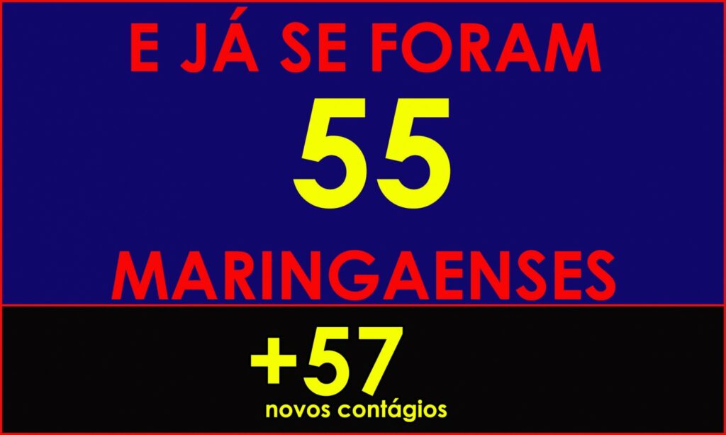 Mulher de 61 anos é  55º maringaense a morrer de COVID. 1º de agosto traz ainda 57 novos contágios 
                
                    35 pessoas estão internadas em UTIs. Taxa de ocupação teve redução de ontem para hoje, 66,67 na geral adultos e 59,91 nas dedicadas à COVID.  Entre os contagiados há uma criança de de 2 anos