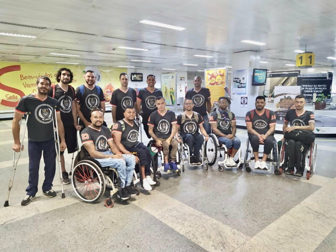 Kings Maringá já está em Belém do Pará, onde estreia terça-feira no Brasileiro de Basquete em Cadeira de Rodas
