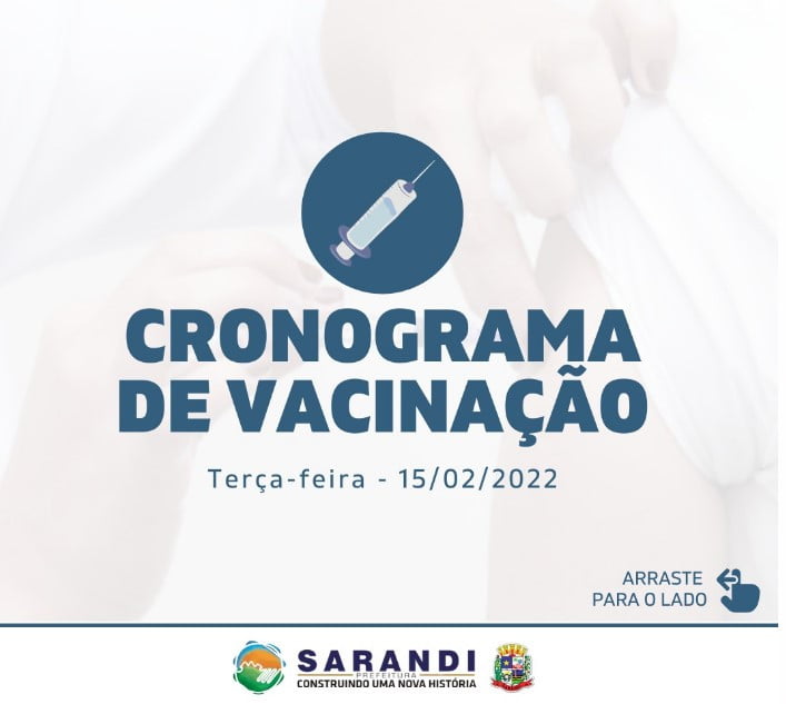 Confira a programação de vacinação para Sarandi nesta terça-feira, 15