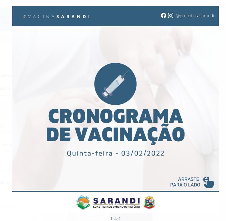 COVID-19:  Sarandi prossegue com a vacinação