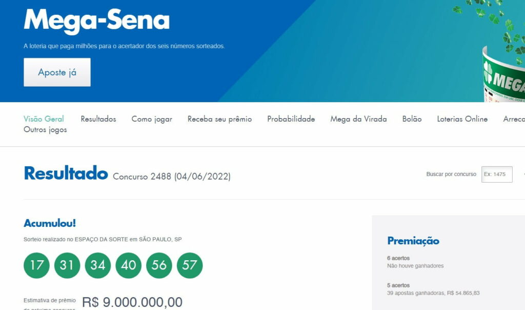 Paranaense fatura R$ 54 mil na quina da Mega-Sena. Veja de qual cidade ele é