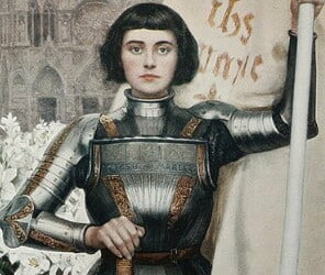 30 de Maio é dia de Santa Joana d'Arc, à frente do exército