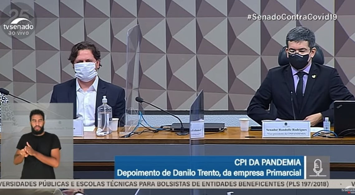 AO VIVO: CPI da Pandemia ouve Danilo Trento, sócio da Primarcial Holding e Participações