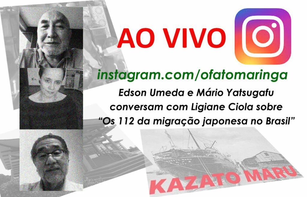 AO VIVO: Edson Umeda e Mário Yatsugafu conversam com Ligiane Ciola sobre “Os 112 da migração japonesa no Brasil”