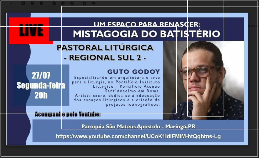 AO VIVO: "Um Espaço para Renascer - Mistagogia do Batistério" - Guto Godoy 
                
                    direto da Paróquia São Mateus Apóstolo - Maringá