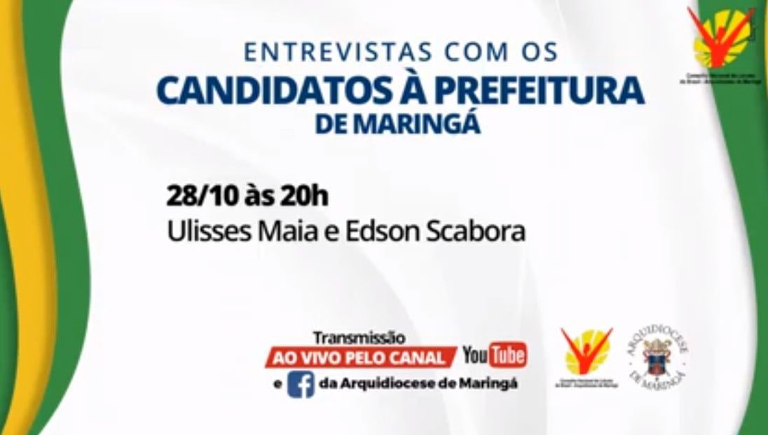 Arquidiocese de Maringá sabatina os candidatos Valdir Pignata e Ulisses Maia 
                
                    Acompanhe os vídeos