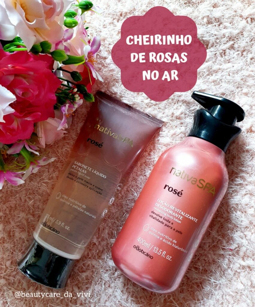 Beauty Care da Vivi:  Cheirinho de rosas no ar 
                
                    Eu ganhei a Loção Revitalizante Desodorante, que contém um dos ativos que mais amo: Ácido Hialurônico, que hidrata na medida certa