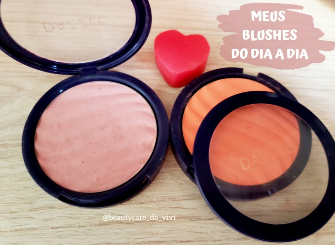 Beauty Care da Vivi: Cores de blush perfeitas para o dia a dia 
                
                    As duas cores que costumo usar no meu dia a dia de trabalho ou passeio é o Rosado e o Tangerina.