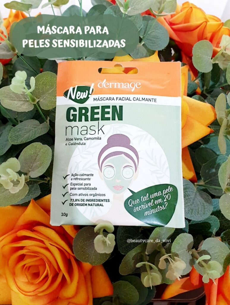 Beauty Care da Vivi:  Máscara ótima para acalmar a pele
                
                    A Green Mask contém Extrato de Aloe Vera, que tem ação emoliente, cicatrizante, tonificante e  anti-inflamatória.