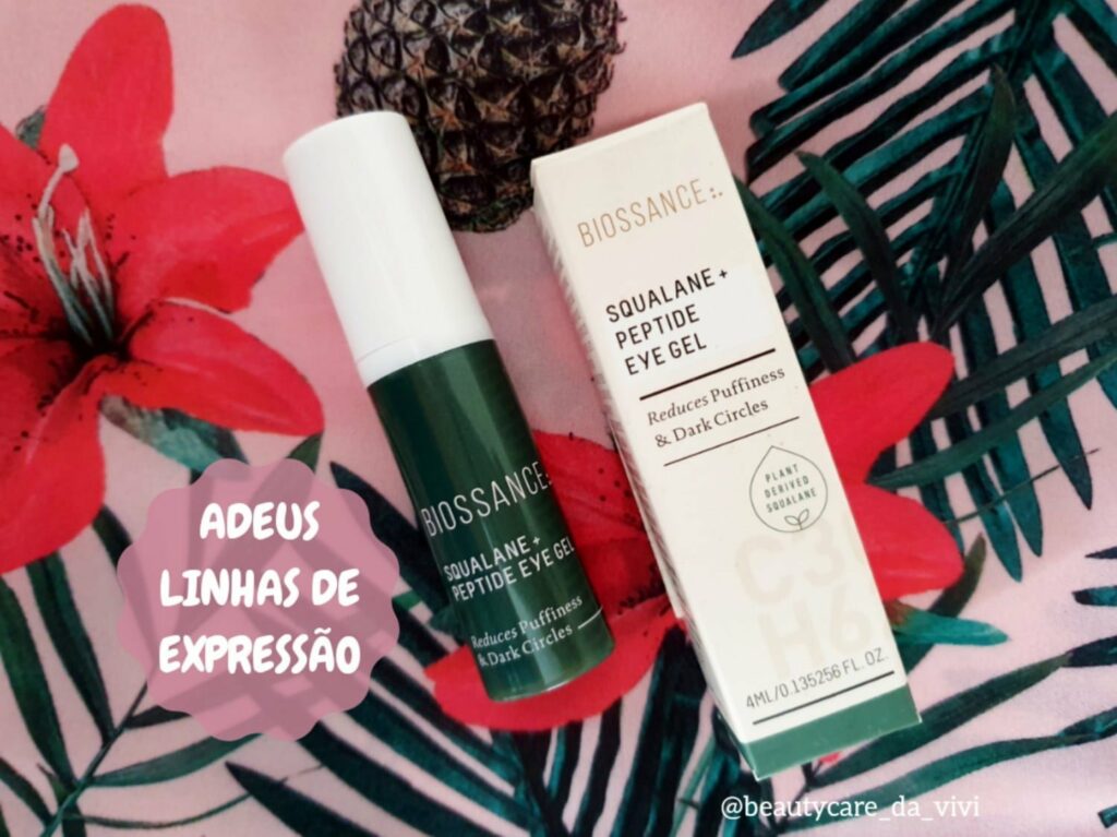 Beauty Care da Vivi: Região dos olhos perfeita e hidratada
                
                    Eu já usei vários, mas um que ganhou meu coração foi essa miniatura do Squalane + Peptide Eye Gel, da Biossance.