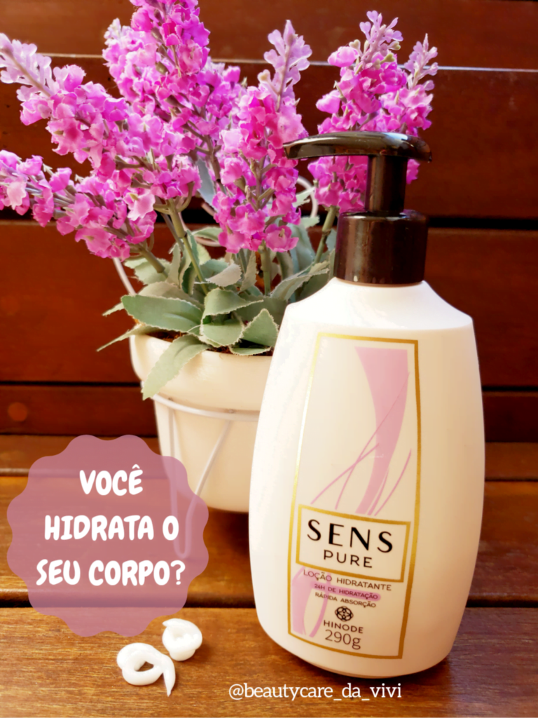 Beauty Care da Vivi: Você costuma hidratar o seu corpo?
                
                    Um dos hidratantes que eu gosto bastante de usar é o Sens, da Hinode, na versão Pure, que proporciona 24 horas de hidratação.