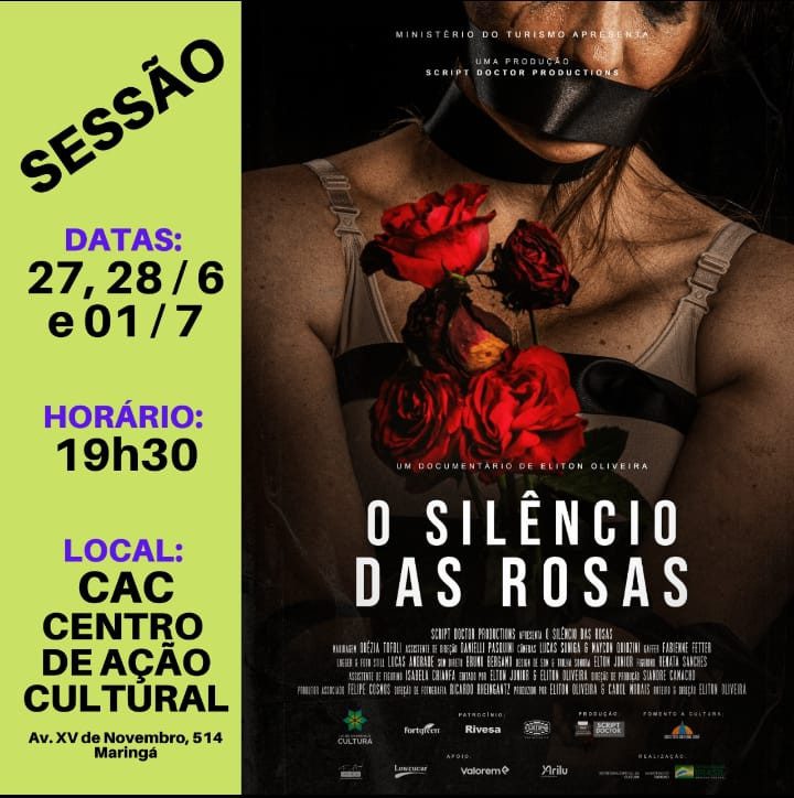 CINEMA: O Silêncio das Rosas em cartaz hoje (1) no CAC
                
                    Entrada livre