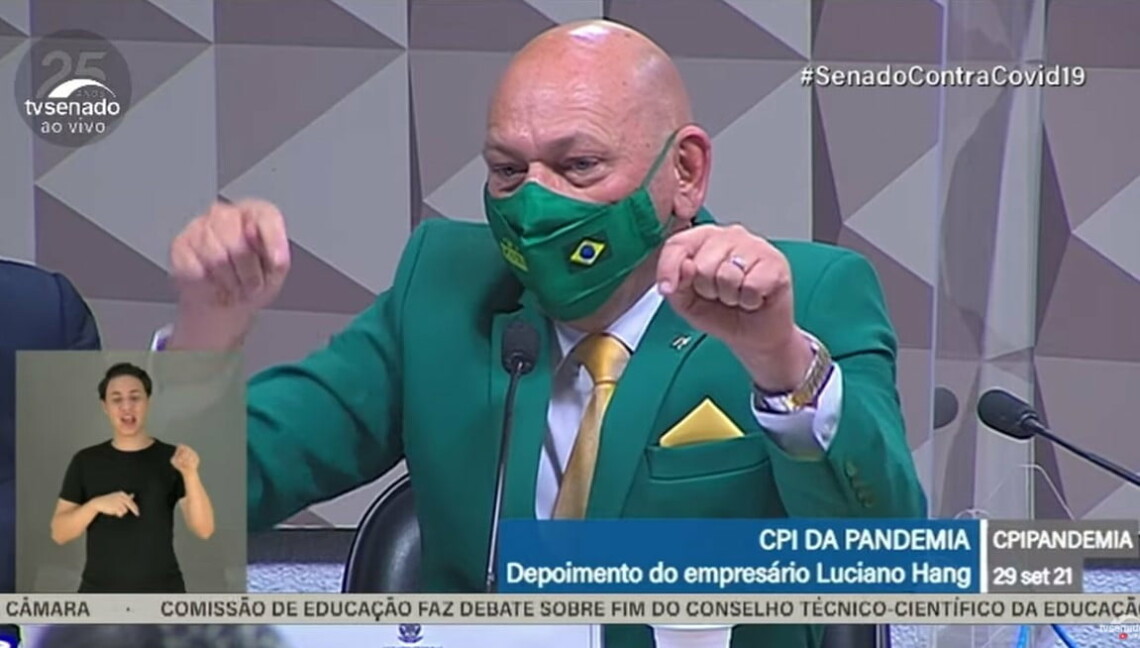 CPI DA PANDEMIA ouve Luciano Hang sobre suposta participação no Gabinete Paralelo do MS