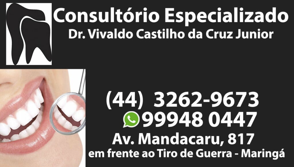 Consultório odontológico especializada do Dr Vivaldo Castilho atenderá em horários especiais 
                
                    informe publicitário: