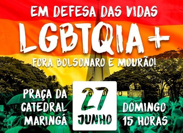 DOMINGO 27: Maringá terá manifestação "em defesa das vidas LGTQIA+ e contra Bolsonaro"
                
                    Veja as imagens da manifestação de sábado passado (19)