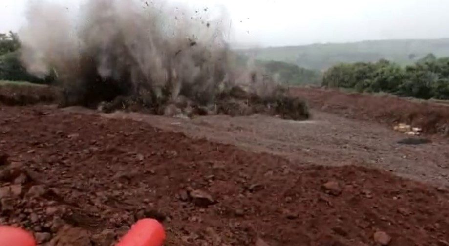 Detonação de rocha no Contorno de Jandaia do Sul está programada para amanhã (30)