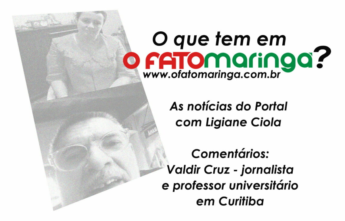 Jornalista Valdir Cruz detona: "Covid encontra terreno fértil no país porque brasileiro tem referências como o desembargador que dá carteiradas e o presidente que indica medicamentos nocivos" 
                
                    Veja o que tem em O FATO ? Essas e outras notícias, apresentadas por Ligiane Ciola e comentadas pelo jornalista e professor universitário