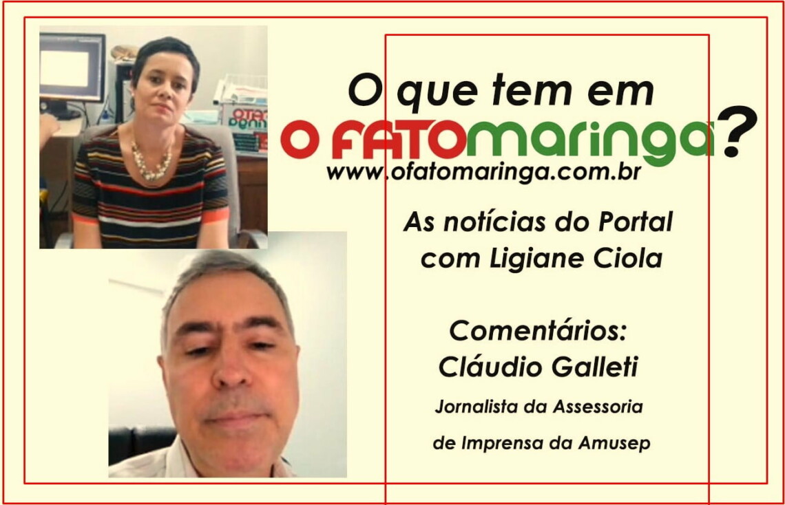 O que tem em O FATO? As notícias do Portal apresentadas por Ligiane Ciola e comentários de Cláudio Galleti