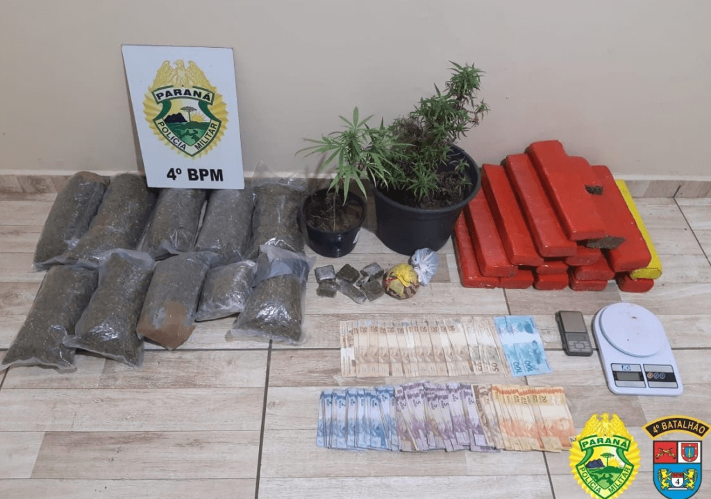 PM apreende quase 18 quilos de maconha em Paiçandu