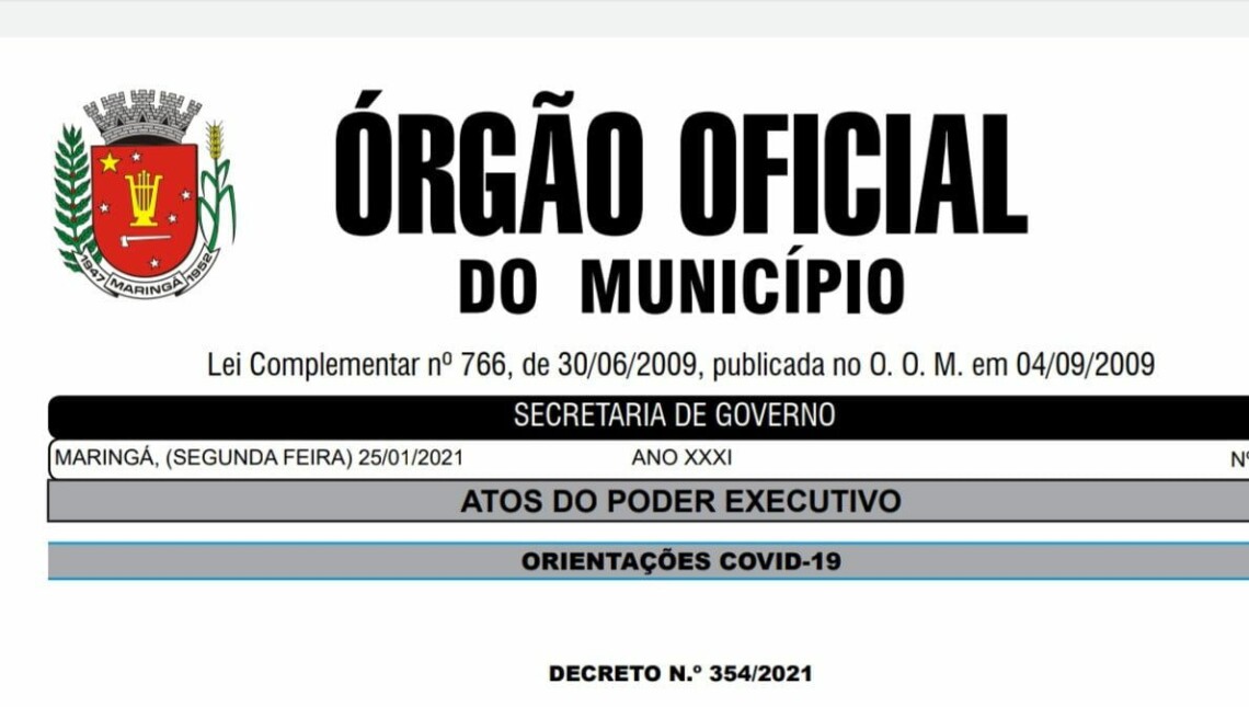 Prefeitura de Maringá autoriza retorno às aulas em 18 de fevereiro
                
                    Decreto foi publicado da manhã desta segunda, 25