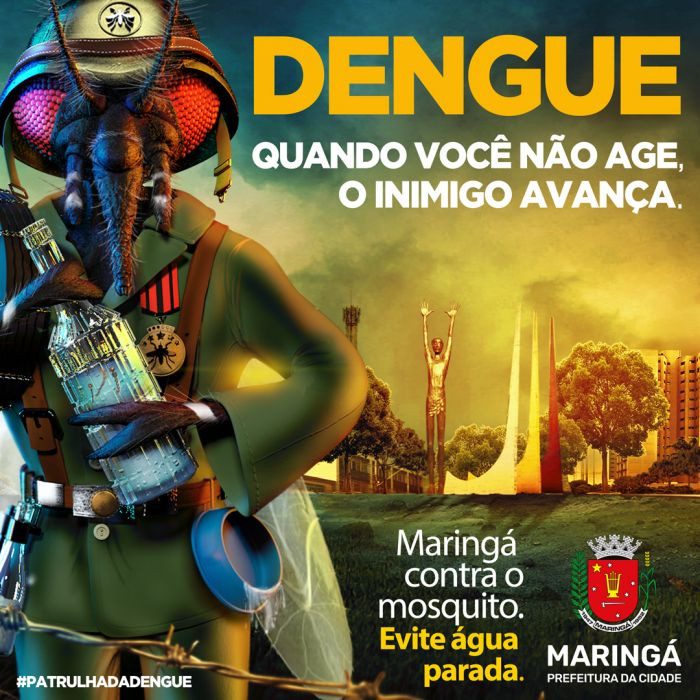 Prefeitura de Maringá intensifica campanha publicitária de combate à dengue