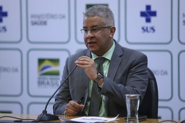 O secretário de Vigilância em Saúde do Ministério da Saúde, Wanderson Kleber, apresenta,  balanço dos casos de sarampo no país, e novas estratégias de bloqueio da doença a serem adotadas pelos estados.