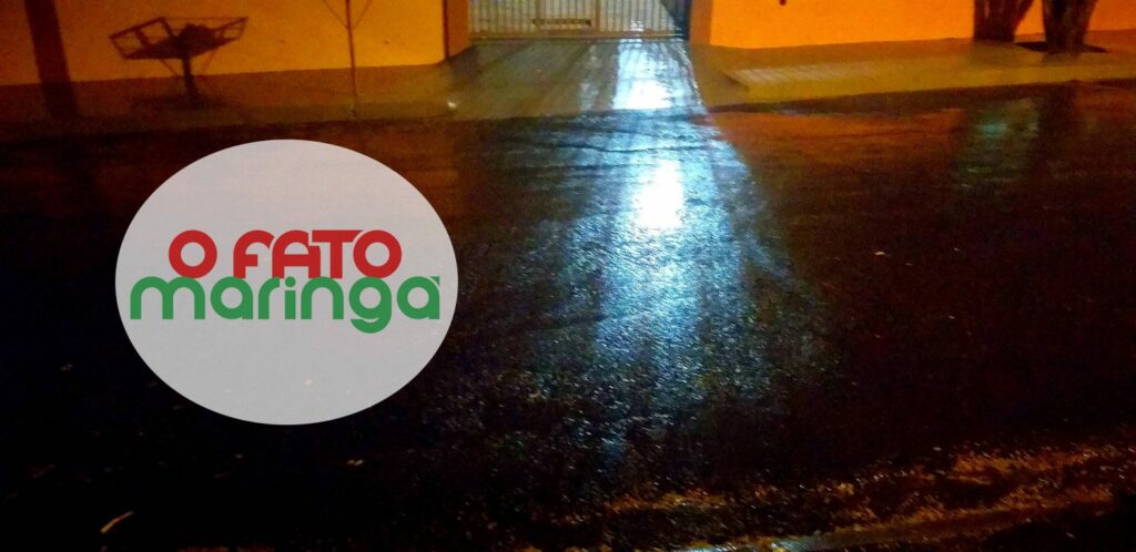 Sábado chuvoso e frio na região de Maringá. Mínima de 13 graus