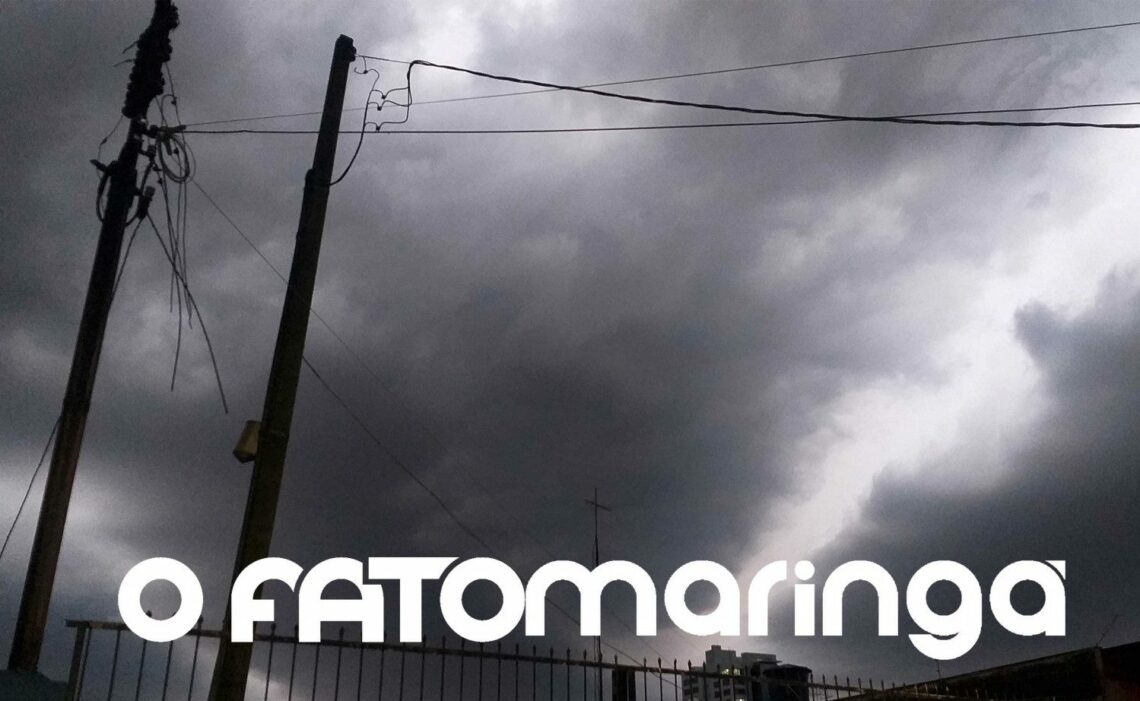 Simepar prevê 23mm de chuva nesta quinta em Maringá. Máxima despenca a 18 graus