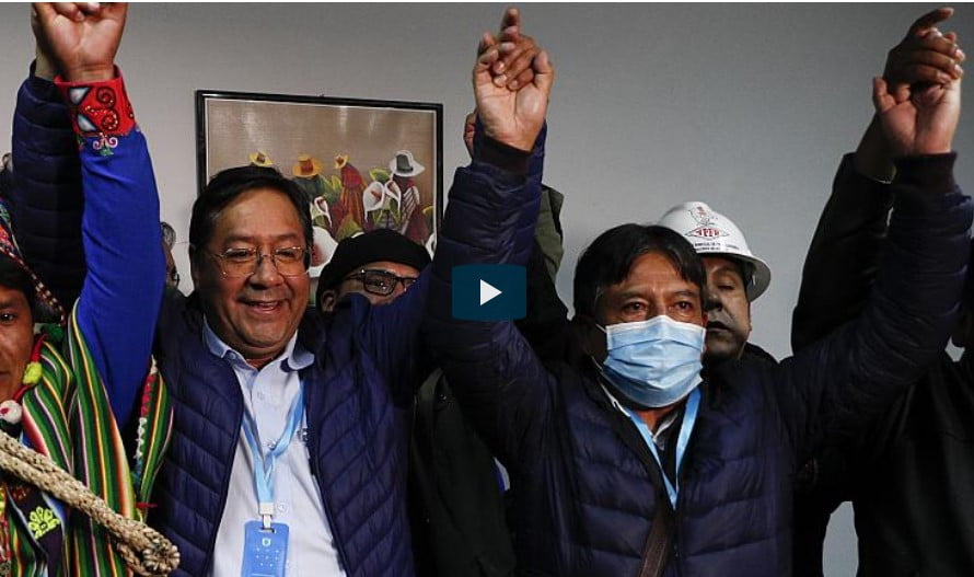 Socialistas voltam ao poder na Bolívia. Sucessor de Evo Morales comemora vitória antecipadamente 2