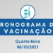 Veja o cronograma de vacinação contra a Covid em Sarandi nesta quarta-feira, 6