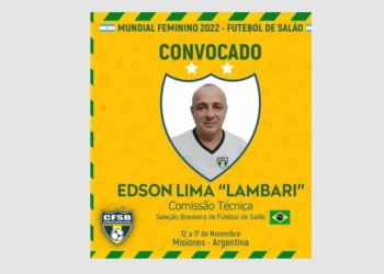 Maringaense é convocado para compor Comissão Técnica Seleção Brasileira d Futsal Feminino