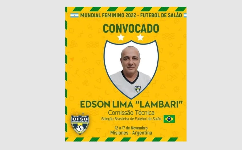 Maringaense é convocado para compor Comissão Técnica Seleção Brasileira d Futsal Feminino