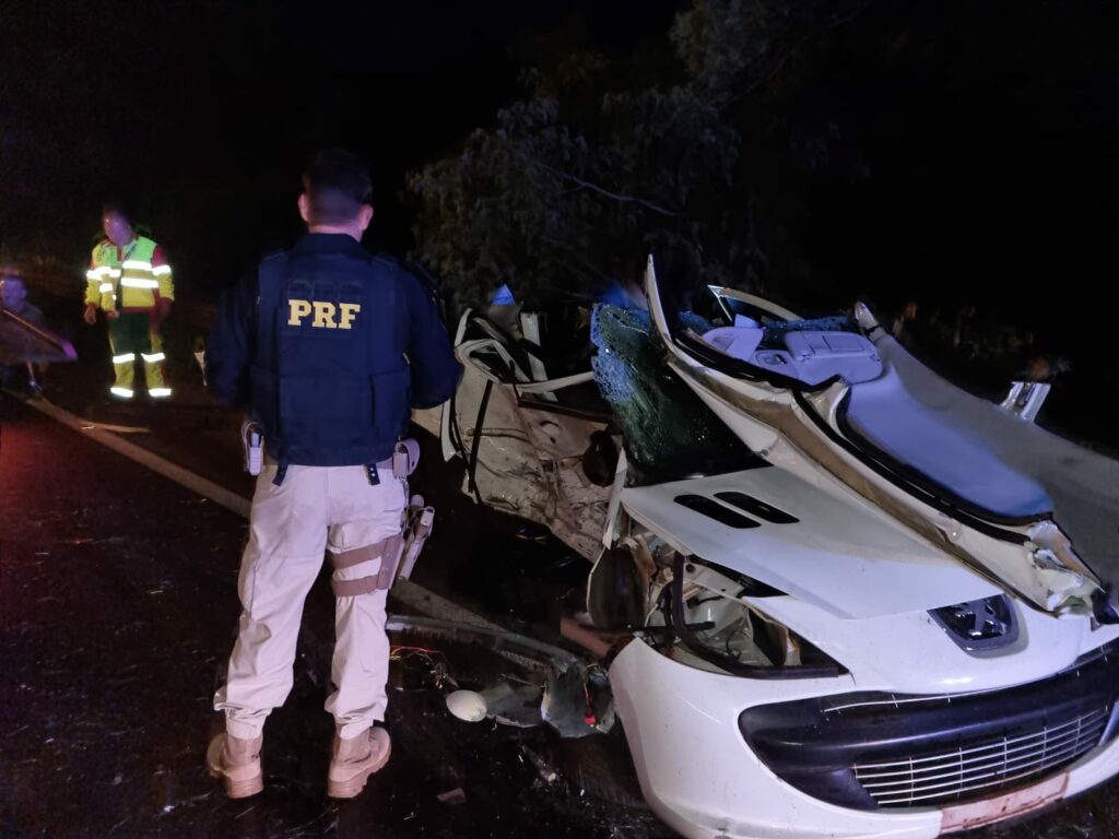 Acidente com morte na BR 376 no Contorno de Marialva