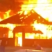 Incêndio em casa de madeira mata uma pessoa e deixe três gravemente feridas