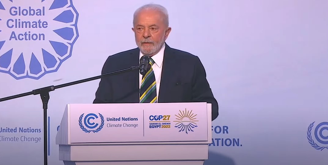Reveja o discurso do Presidente eleito Lula na COP27