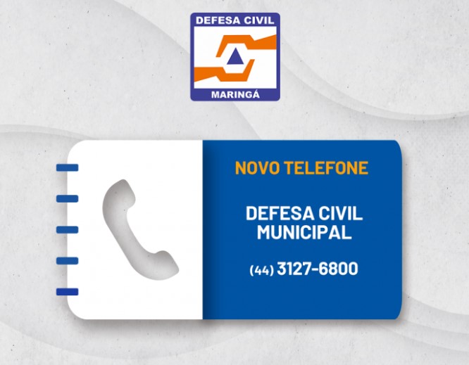Defesa Civil de Maringá tem novo número de telefone