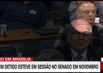 Bolsonarista acusado de terrorismo participou de reunião no Senado em 30 de novembro. foto: reprodução site CNN Brasil