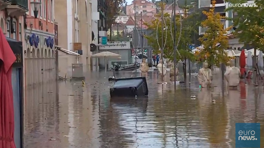 Dilúvio chega a Portugal e faz estragos em vários pontos do país