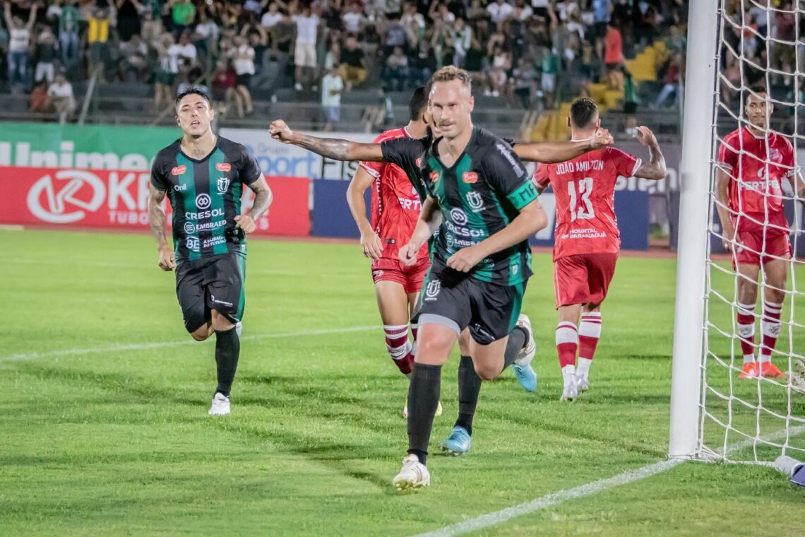 Alemão faz seu segundo gol no campeonato em duas partidas. FOTO:  Fernando Teramatsu - MFC