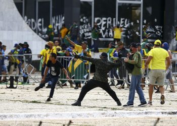 Manifestantes invadem Congresso, STF e Palácio do Planalto. FOTO:  Marcelo Camargo/Agência Brasil