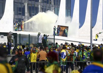 Manifestantes invadem Congresso, STF e Palácio do Planalto. foto:  Marcelo Camargo/Agência Brasil