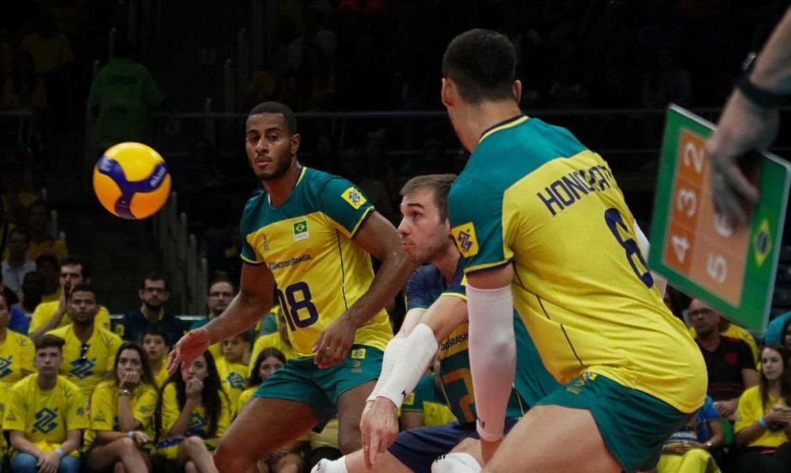 Brasil vence Itália por 3 a 2 e está na Olimpíada de Paris. Foto: Wander Roberto/CBV