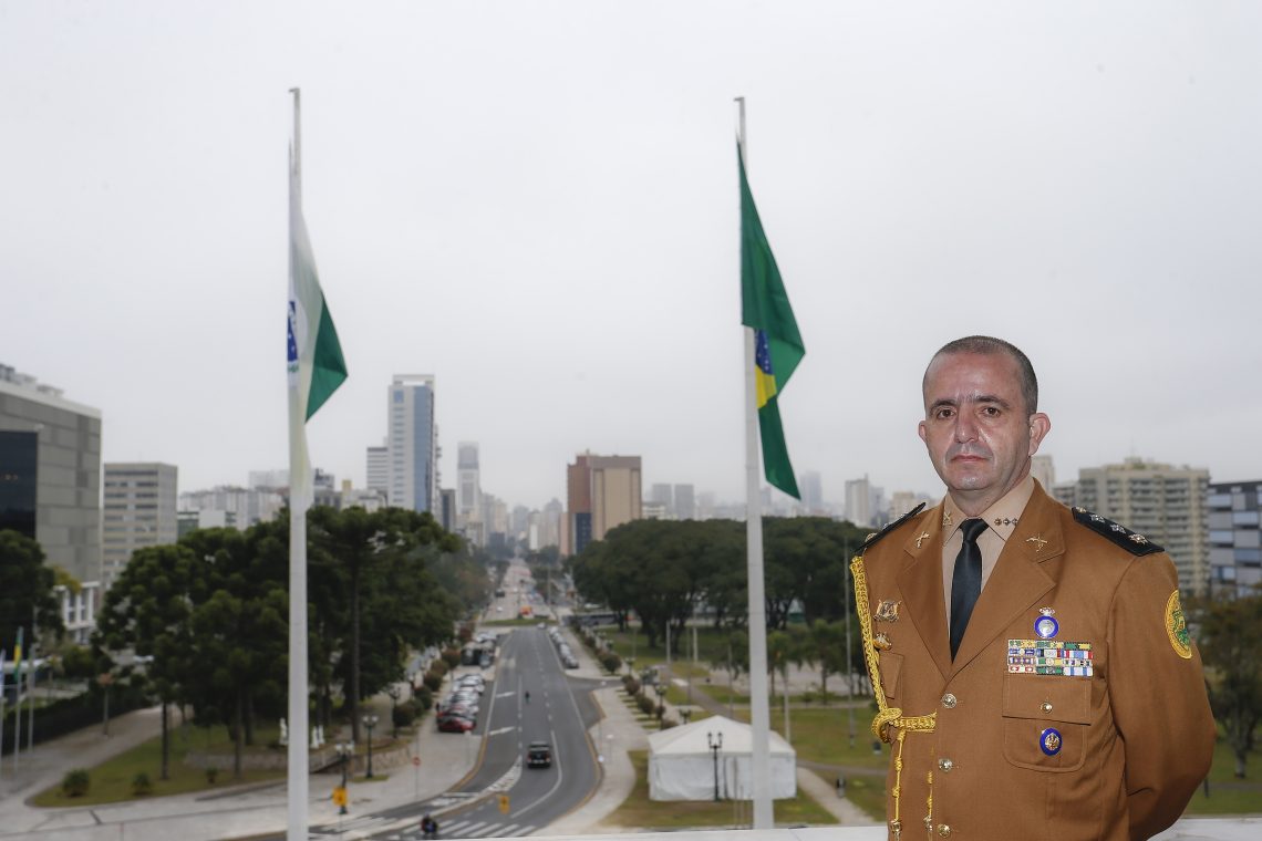Governo do Paraná decreta luto oficial pela morte do tenente-coronel Sérgio Vieira Benício.  Foto: Jonathan Campos/AEN