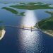 Maquete digital da ponte sobre a baía de Guaratuba