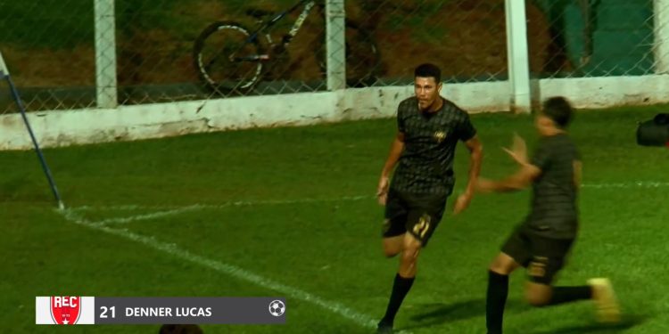 Dener Lucas fez o gol da vitória do REC sobre a Portuguesa Londrinense. reprodutção youtube fpf