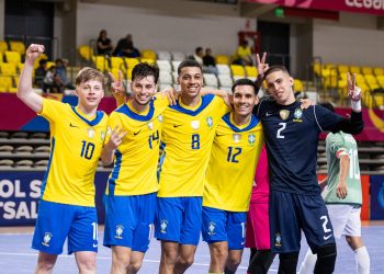 Seleção Brasileira está na semifinal do Sul-Americano Sub-20 de Futsal
Créditos: Divulgação/CONMEBOL