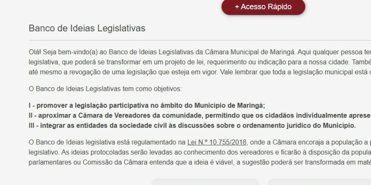 Reprodução site CMM