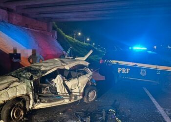 Luiz Henrique Costa de 25 anos e Isabela Zanetoni Machado de 31 anos morreram no acidente no Contorno Norte. Foto - PRF/PR