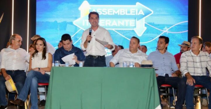 O presidente da Assembleia Legislativa, deputado Alexandre Curi (PSD), ressaltou a participação inédita da Assembleia Itinerante no Show Rural.. Créditos: Rogério Machado/Alep